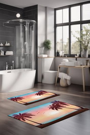 Mijölnir Juego de Alfombrillas de Baño CT-5188 Multicolor